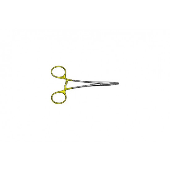 Needle Holder With Automatic Release Ratchet 
