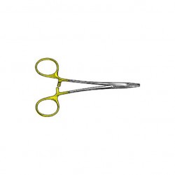 Needle Holder With Automatic Release Ratchet